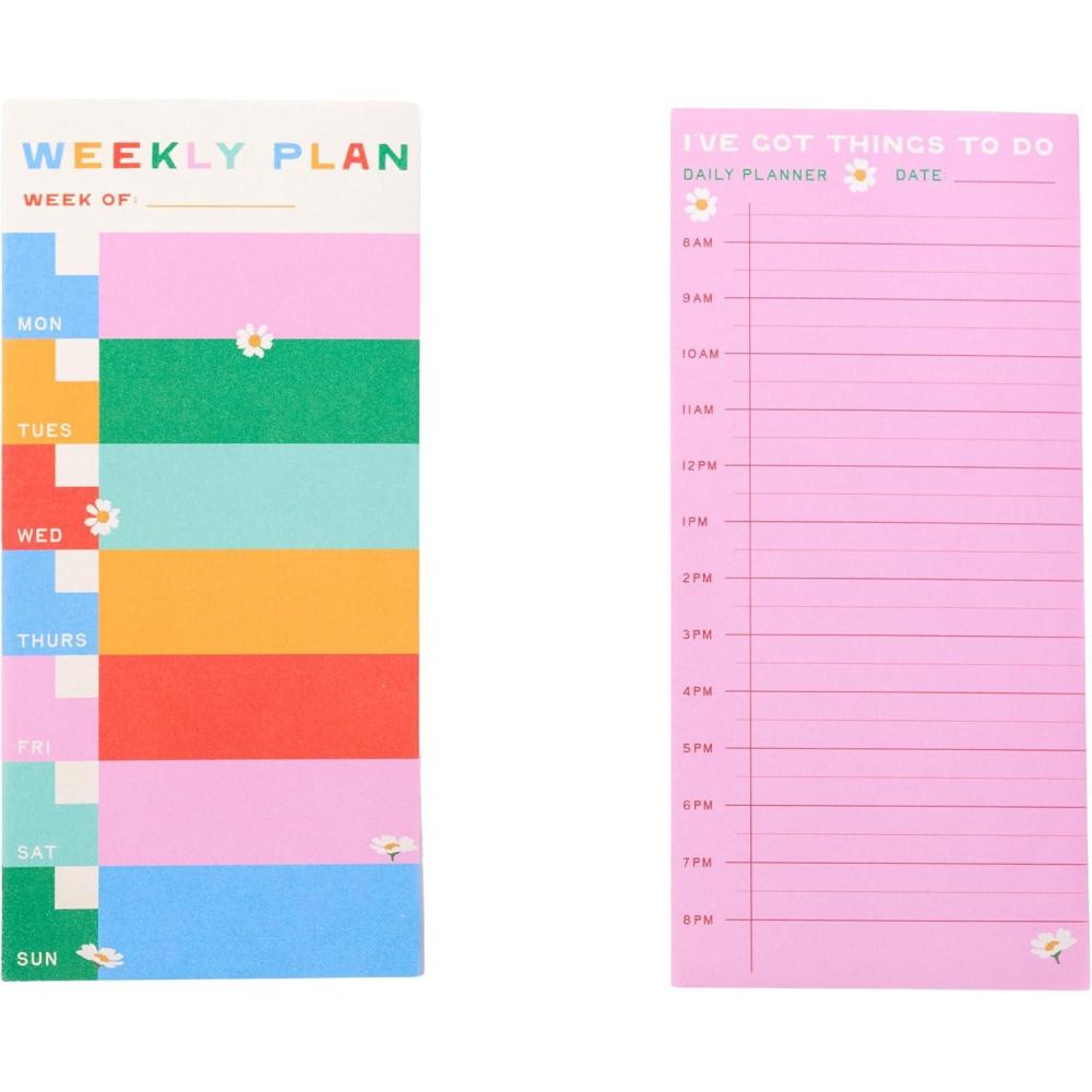imagebando Weekly Planner Notepad Desk PlannerSchedule Pads with 60 Sheets Each Undated Weekly Desktop CalendarAgenda Ive Got Things to Do