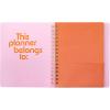 ban.do Undated Daily To Do Planner, Personal Organizer Schedule Planner with Grocery List and Schedule, Blue Floral