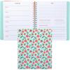 ban.do Undated Weekly Planner, Concealed Spiral Notebook with Stickers, To-Do Lists, Guided Wellness Journal, Daily Organizer for School or Office (Cherries and Strawberries Teal)