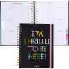 ban.do 12-Month Medium Daily and Weekly Planner Dated January 2026 – December 2026, Hard Cover Self Care Journal, Spiral Agenda with Monthly Calendar, Stickers, Art & Bonus Pages (Green Plaid)(Thrilled to Be Here)