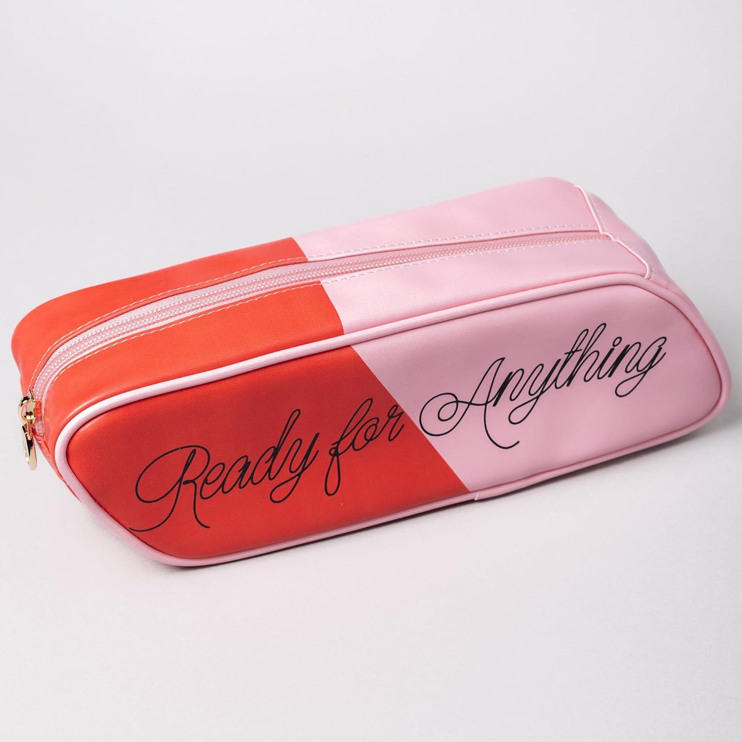 imagebando Cute Pen and Pencil Case for Adults Small Novelty Zipper Pouch for Office and Art Supplies Travel Toiletries Makeup Ready for Anything