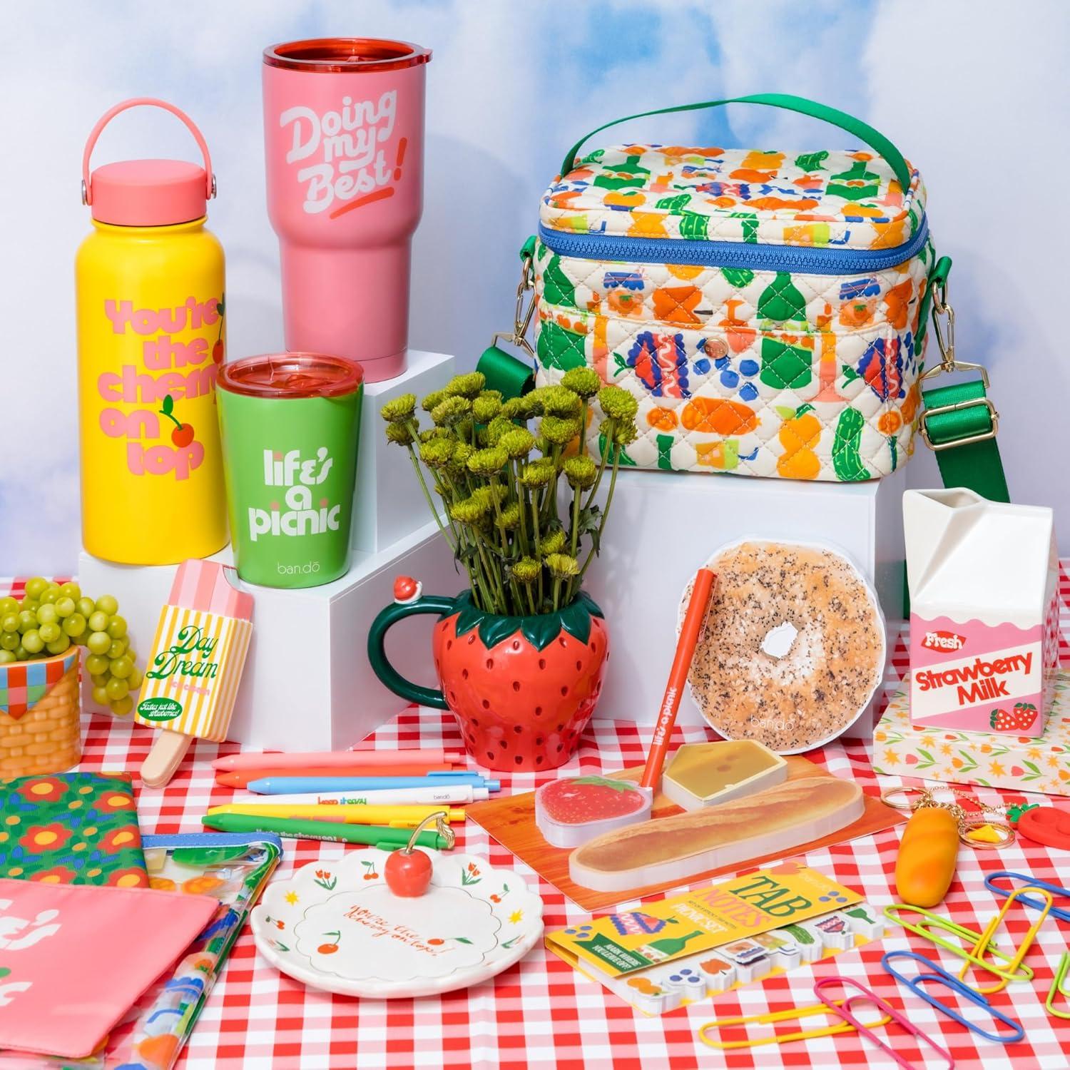 imagebando Fun Novelty Food Theme Stationery Small Size Flip Bagel Notepad Everything Bagel