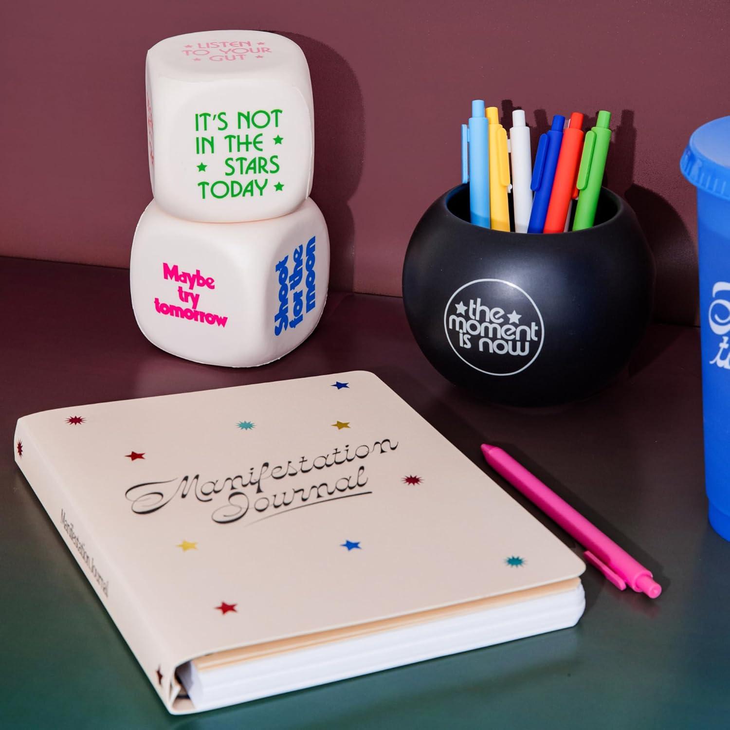 imagebando Novelty 8 Ball Flower Vase Retro Ceramic Shelf Decor Unique and Eclectic Vase 8Ball