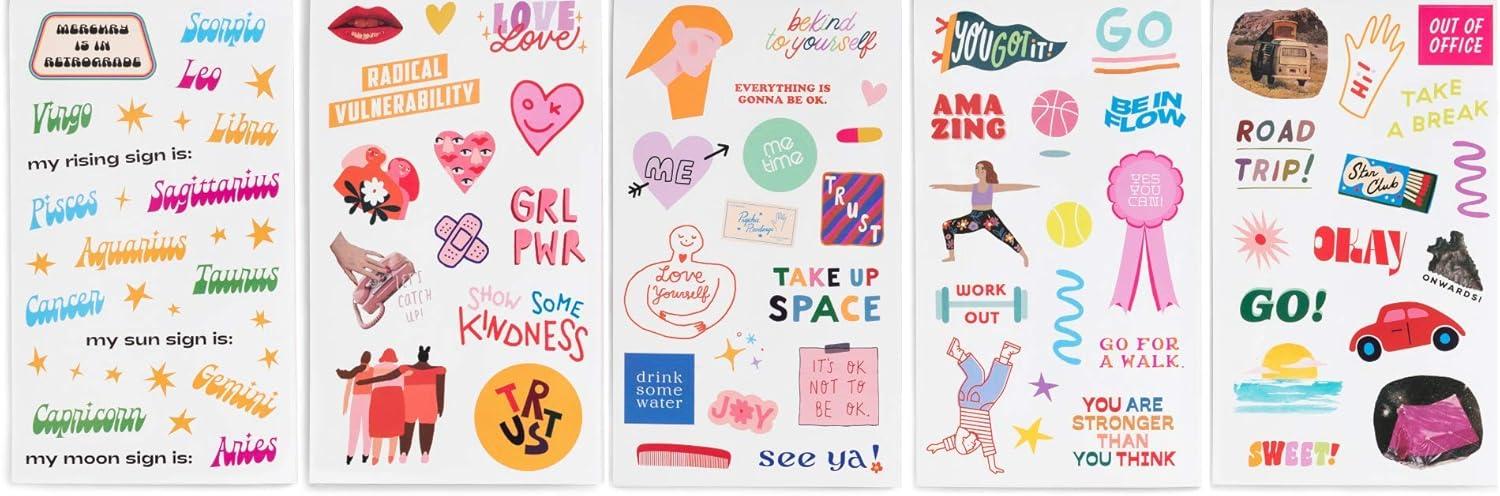 imagebando Planner Sticker Book with Over 700 Assorted Stickers 35 Pages of Colorful Unique Stickers for JournalsCalendars Issue 5Issue 6