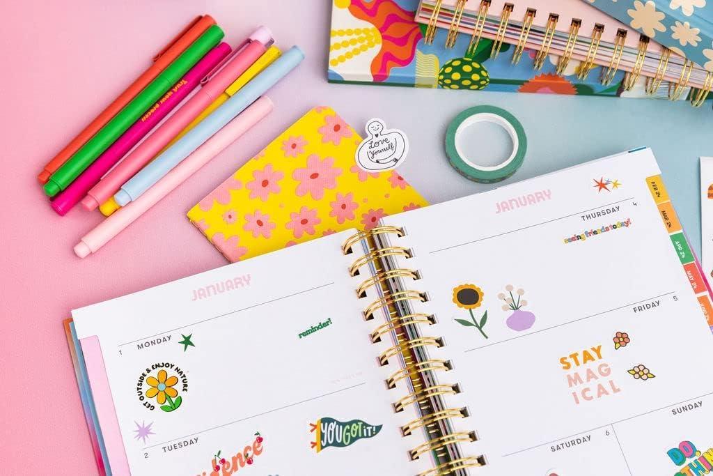 imagebando Planner Sticker Book with Over 700 Assorted Stickers 35 Pages of Colorful Unique Stickers for JournalsCalendars Issue 5Issue 9