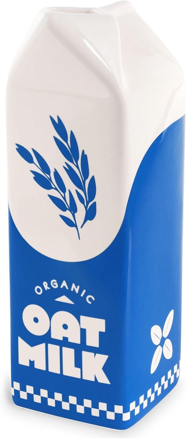 imagebando Vintage Inspired Rise and Shine Decorative Ceramic Vase Unique HomeKitchenOffice Accent Oat Milk