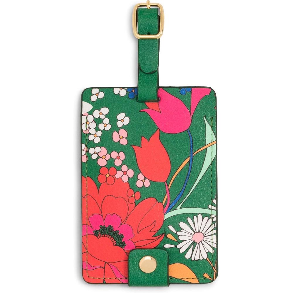 imageBando Getaway Suitcase Tag for Travel Durable Vegan Leather Luggage IdentifierSuperbloom