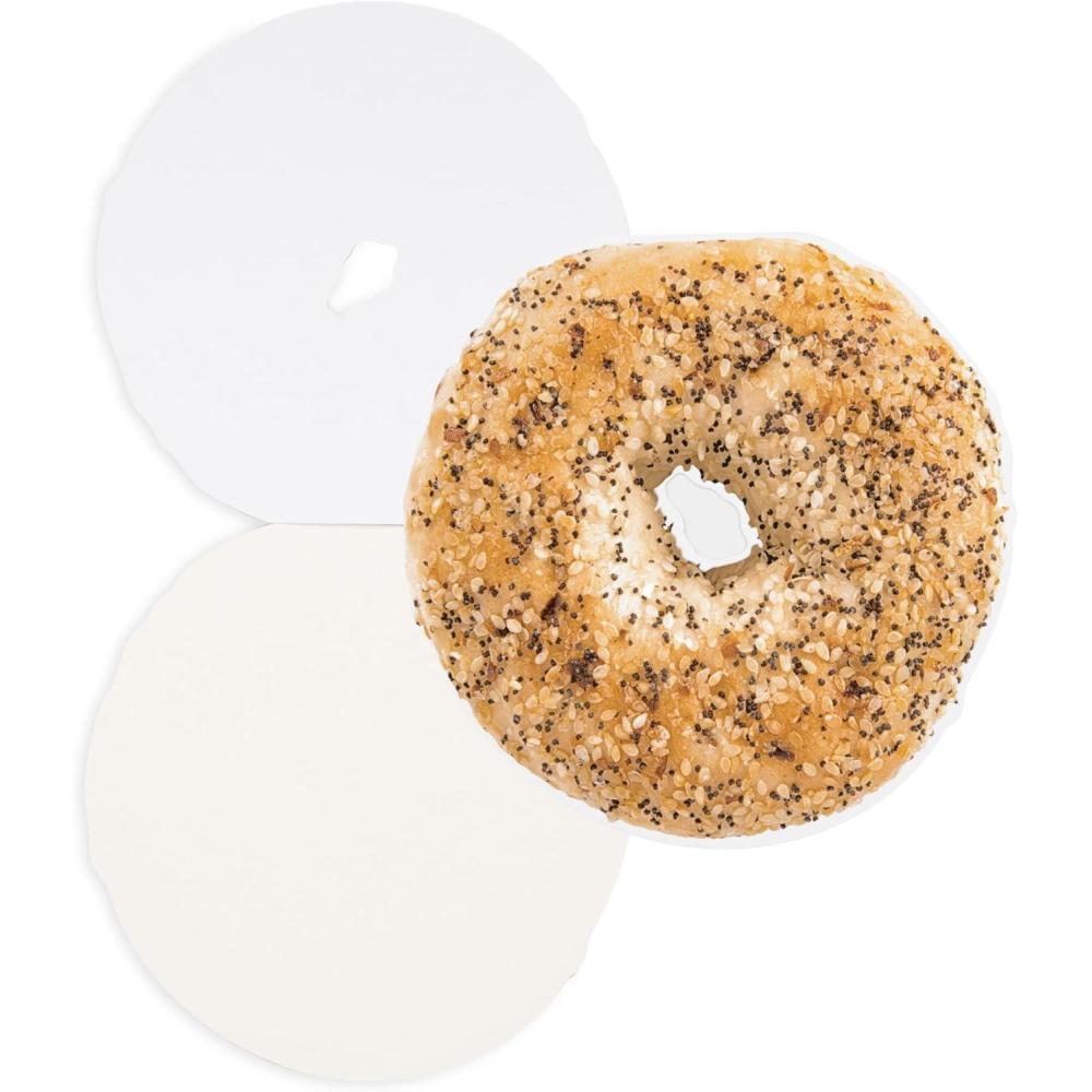 imagebando Fun Novelty Food Theme Stationery Small Size Flip Bagel Notepad Everything Bagel