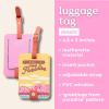 Ban.do Getaway Suitcase Tag for Travel, Durable Vegan Leather Luggage Identifier(Greetings from Paradise)