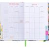 ban.do 12-Month Classic Daily and Weekly Planner Dated January 2026 – December 2026, Hard Cover Self Care Journal, Bound Agenda with Monthly Calendar, Stickers, Art & Bonus Pages (Black Floral)
