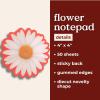 ban.do Cute Sticky Notepad with 50 Sheets, Novelty Self Stick Notes in Flower Shape, Flower
