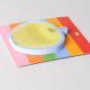 ban.do Cute Sticky Notepad with 50 Sheets of Paper, Novelty Self Stick Notes in Fruit Shape, Apple