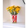 ban.do Decorative Ceramic Vase, Tall Vase for Centerpiece, Popcorn Bucket, Unique Vase for Home/Kitchen/Office Decor, Popcorn Bag