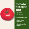 ban.do Novelty Notepad with 80 Sheets, Funny/Cute Memo Pad for Work/Office in Fruit Shape, Tomato