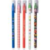 ban.do Erasable Pens with Caps and Clips, Cute Black Ink Pen with Eraser for Journaling/Work, Set of 5 Eraser Pens, Assorted
