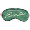 ban.do Getaway Eye Mask with Adjustable Strap, Padded Silk Mask, Sleeping Mask for Home or Airplane (Patchwork)(Greetings from Paradise)