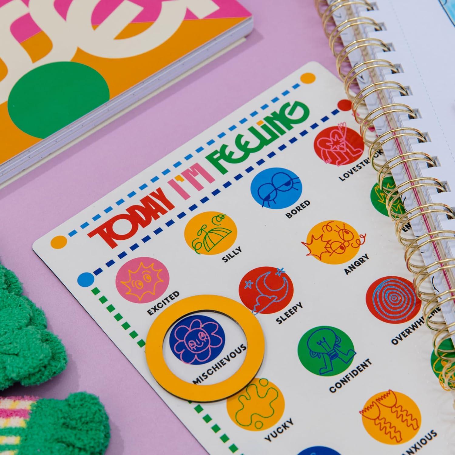 imagebando Magnetic Daily Mood Tracker Feeling Poster Chart for Self Reflection and Care Today Im Feeling