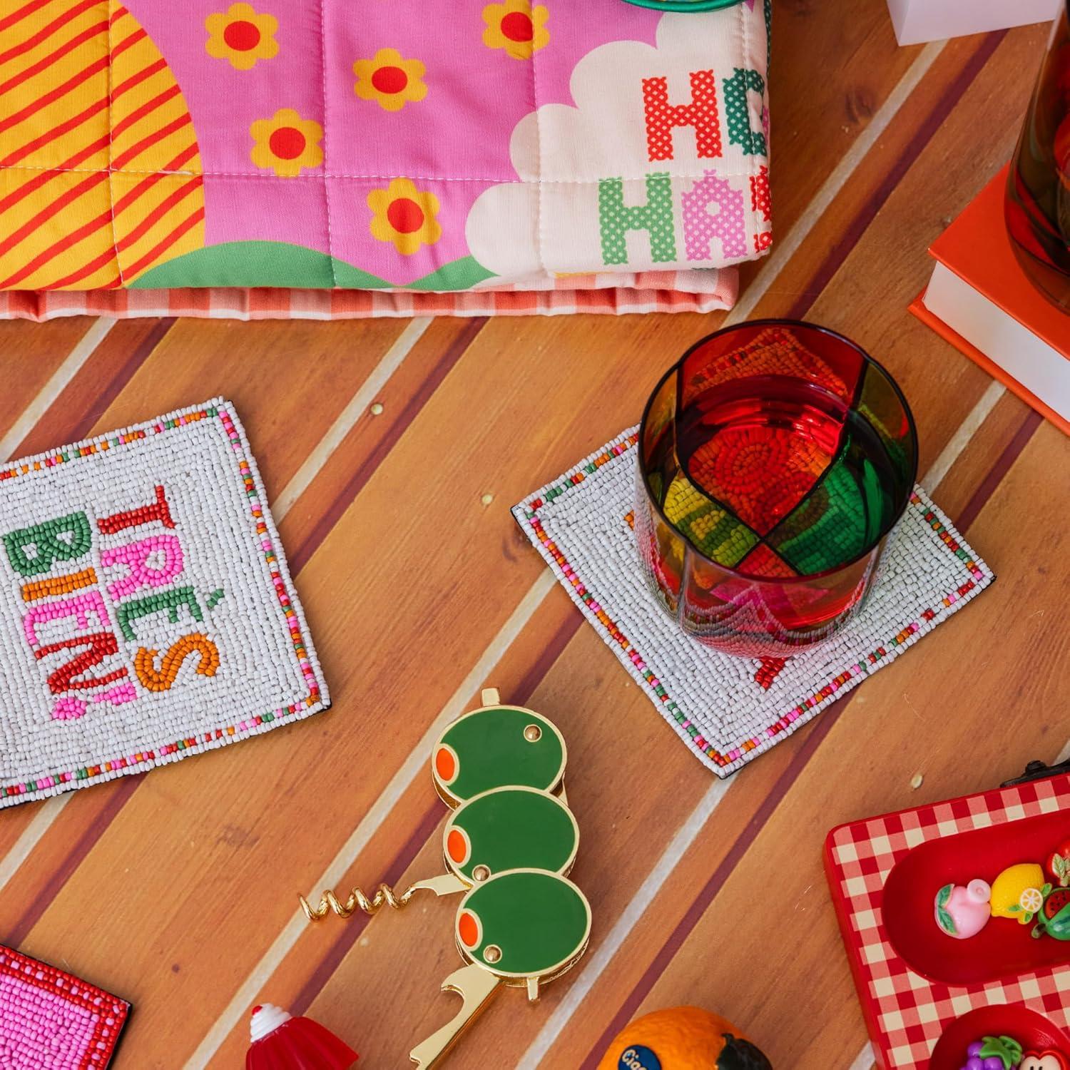 imagebando Retro 50quot x 60quot Quilted Blanket for CouchBedPicnic Vintage Inspired Throw Favorite Places and Faces