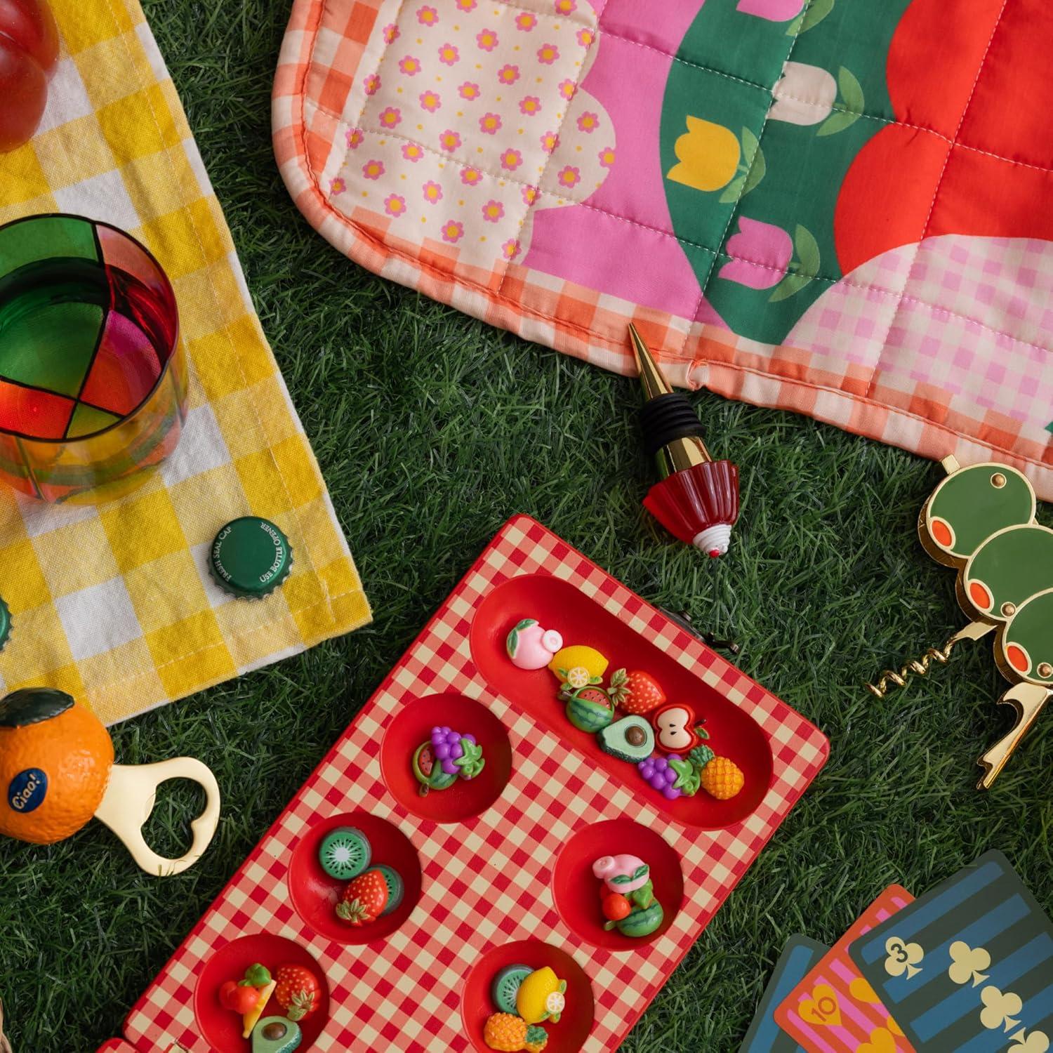 imagebando Retro 50quot x 60quot Quilted Blanket for CouchBedPicnic Vintage Inspired Throw Favorite Places and Faces