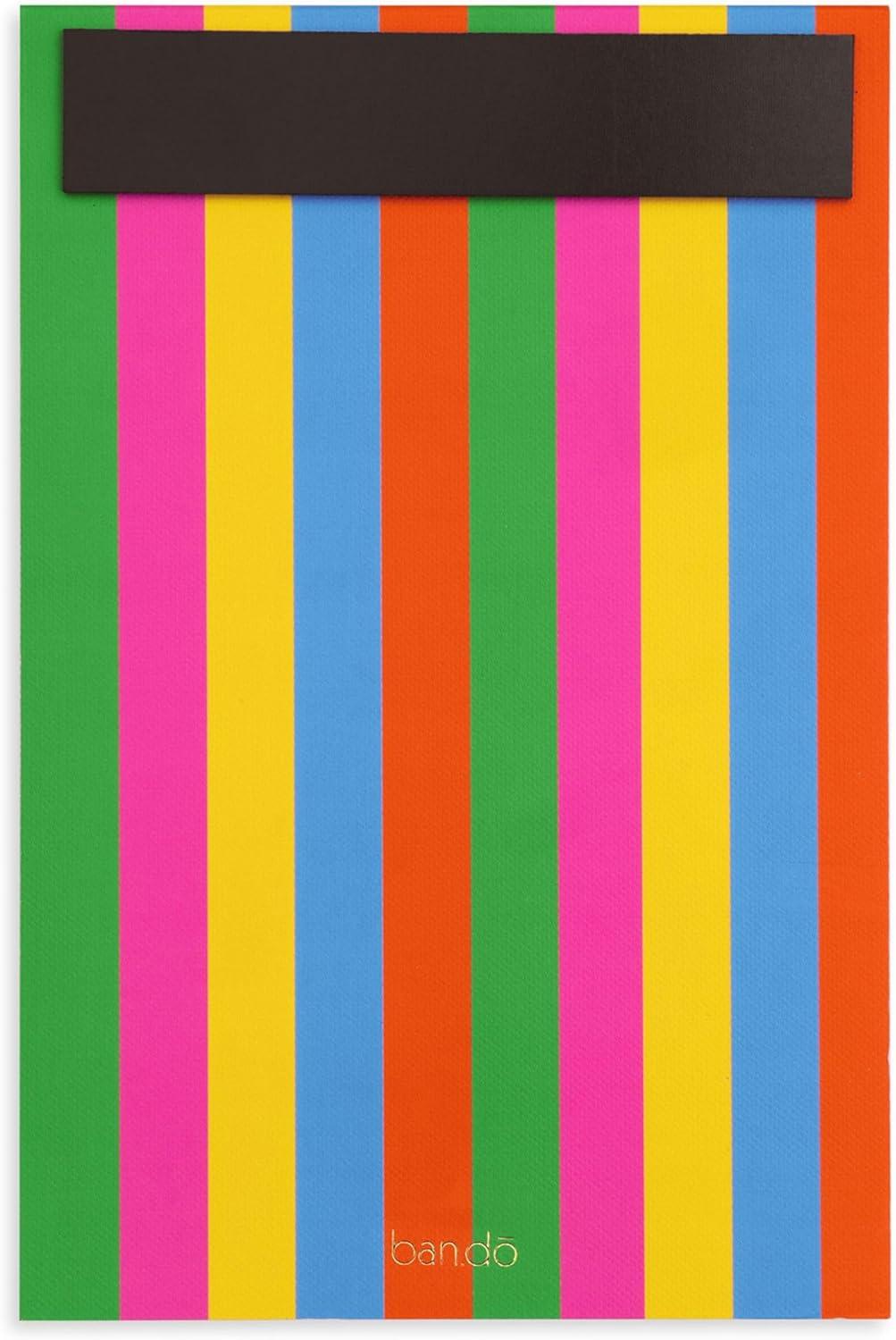 imagebando Weekly Meal Planner with Shopping List 52 Page Wellness Food Journal Magnetic Grocery List Notepad for Food Prep Colorblock