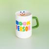ban.do Ceramic Mug, 12 Ounce Coffee Cup, Dishwasher and Microwave Safe Mug (Bookworm)(Multicolor)