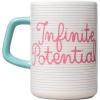 ban.do Novelty Quote Ceramic Mug, 12 Ounce Coffee and Tea Cup with Large Handle, Dishwasher and Microwave Safe (Infinite Potential)