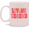 ban.do Ceramic Mug, 10 Ounce Coffee Cup, Dishwasher and Microwave Safe Mug, Living Legend(Living Legend)