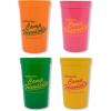 ban.do Stadium Cup Set of 4, Multicolor 22 Ounce Plastic Cups, Camp Friendship