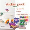 ban.do Colorful Vinyl Stickers, 4 Large Reading Stickers, Book Lovers Set