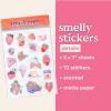 ban.do Strawberry Scented Stickers, 72 Fruit Theme Matte Stickers (Strawberries)