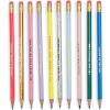 ban.do Write On Colorful Pencil Set of 10, Pre-Sharpened #2 School/Office Graphite Pencils for Adults, Compliment/Sayings Pencils for Girls, Compliments