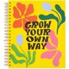 ban.do Rough Draft 3 Subject Notebook College Ruled, 11″ x 10″ Large Spiral Notebook with Pockets and 120 Lined Pages, Grow Your Own Way(Grow Your Own Way)