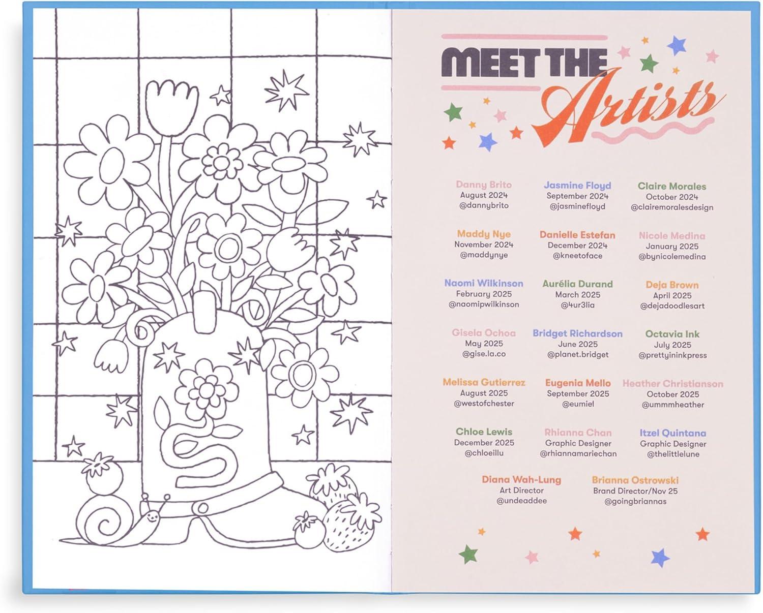 imagebando Daily Planner 20242025 Classic Weekly Planner Dated August 2024 December 2025 Self Care Journal Floral Hardcover Planner with Monthly Calendar Stickers ampamp Pockets Making It Up As I GoMaking It Up As I Go