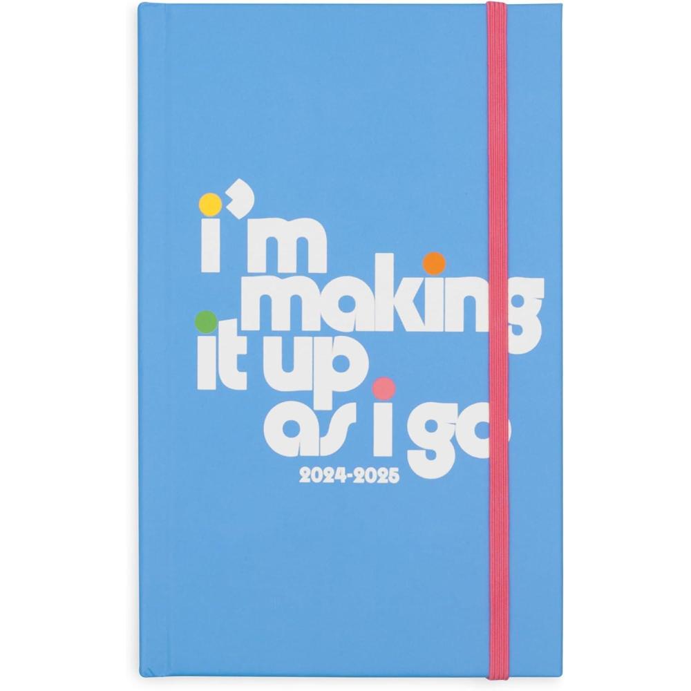 imagebando Daily Planner 20242025 Classic Weekly Planner Dated August 2024 December 2025 Self Care Journal Floral Hardcover Planner with Monthly Calendar Stickers ampamp Pockets Making It Up As I GoMaking It Up As I Go