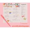 ban.do Weekly Meal Planner with Shopping List, 50 Page Wellness Food Journal, Magnetic Grocery List Notepad for Food Prep, Tutti Frutti