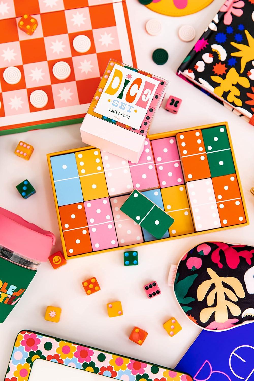 imagebando Game Night 48 Piece Dice Set 4 Different Colored Dice Standard Dice for Board Games and Card Games