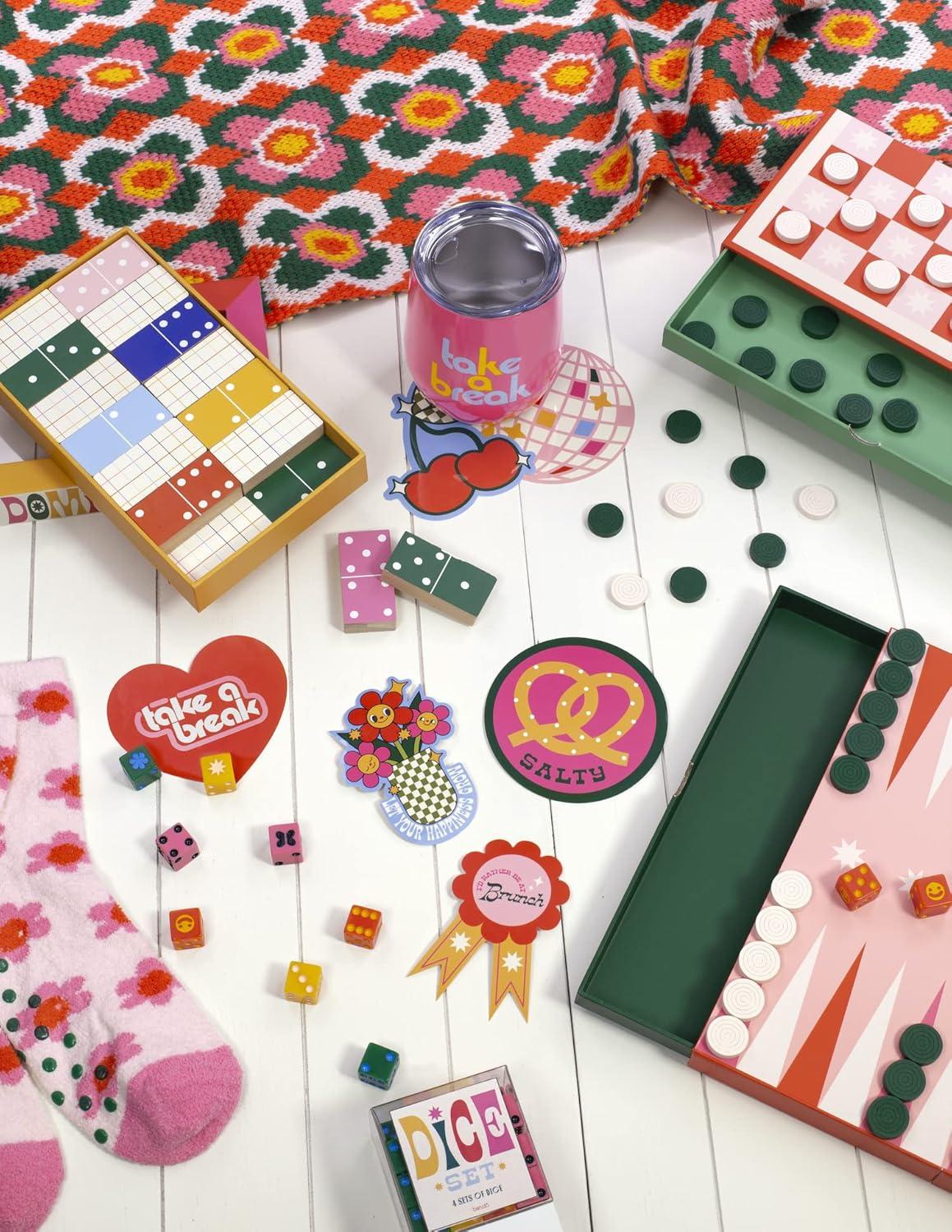 imagebando Game Night 48 Piece Dice Set 4 Different Colored Dice Standard Dice for Board Games and Card Games