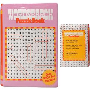 ban.do Decorative Book Shaped Vase, Word Search Ceramic Vase, Shelf Decor for Home or Office (Word Search)