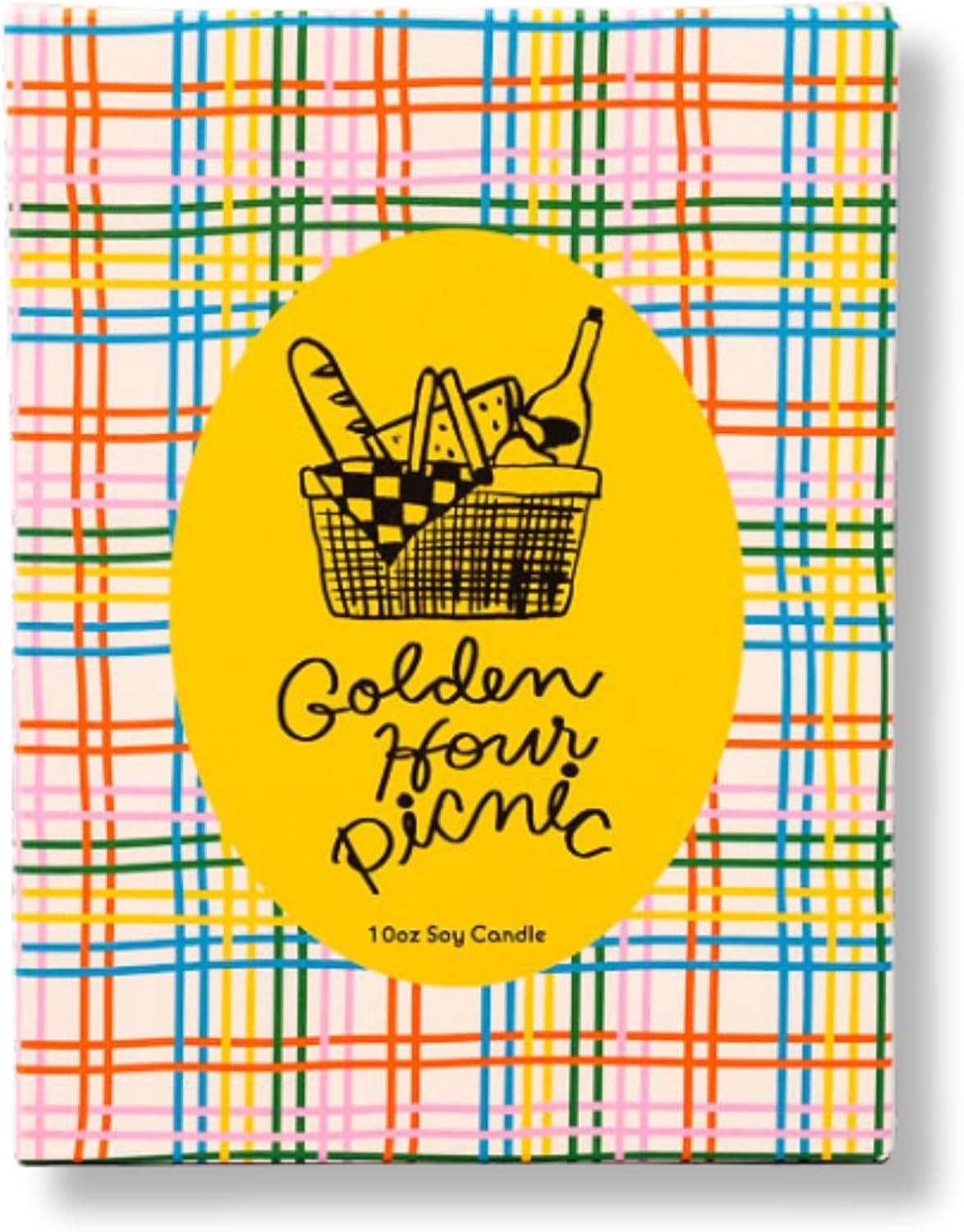 imagebando Fresh Scented Decorative Candle Cute and Aesthetic Vintage Inspired Candle Golden Hour Picnic