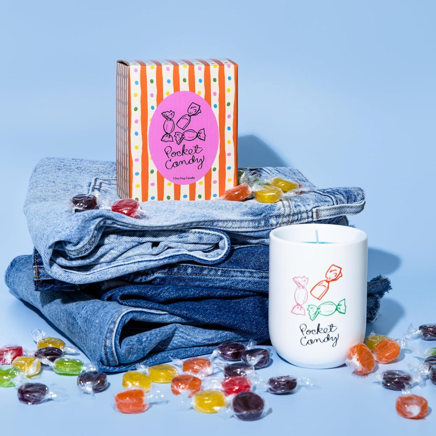 imagebando Fruity Scented Decorative Candle Cute and Aesthetic Vintage Inspired Candy Candle Pocket Candy