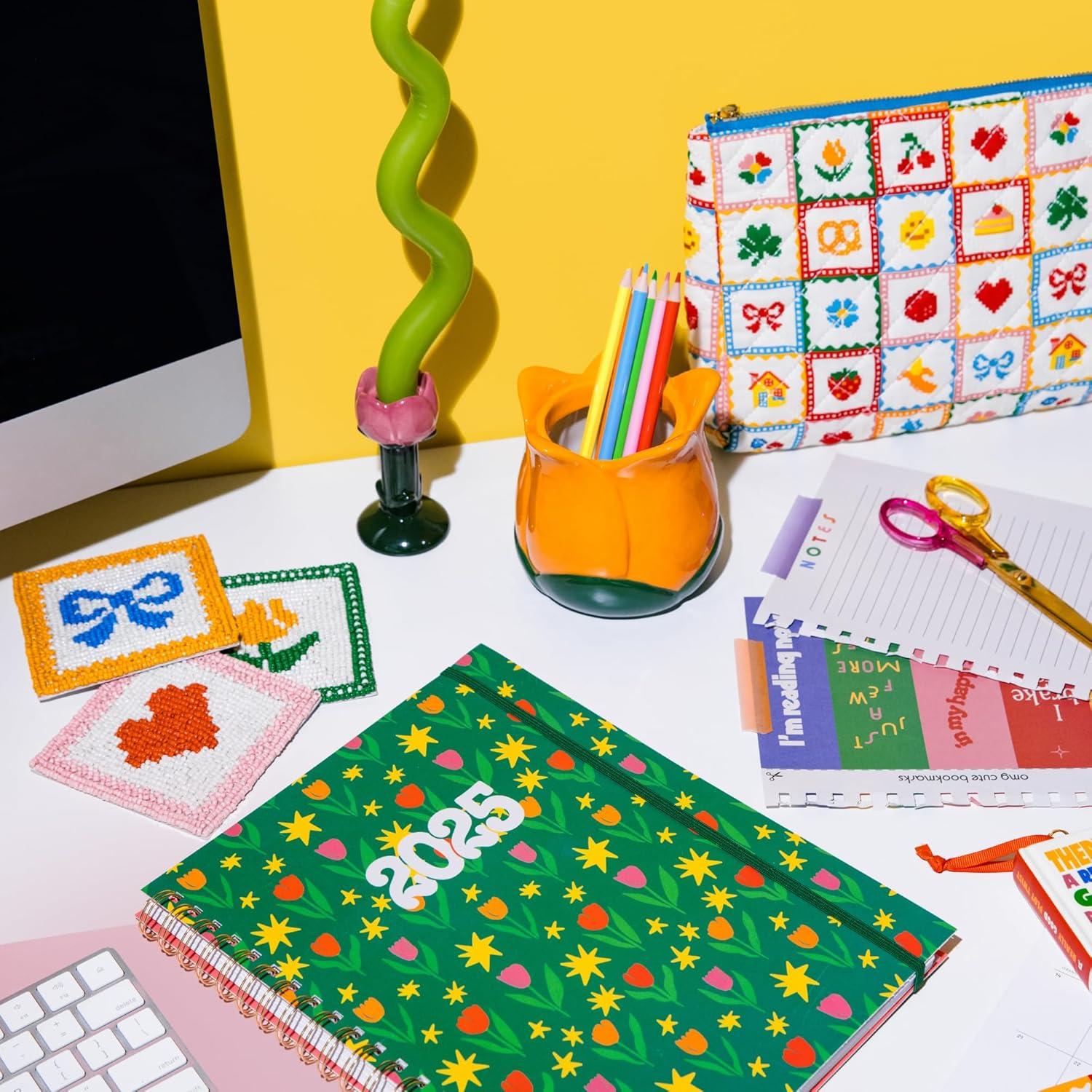 imagebando Set of 2 Decorative Candle Holders Unique Candle Stick Holders Colorful Taper Candle Holder Mini Candle Holders for Table Centerpiece Flowers