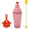 ban.do Cute Bar Set with Shaker, Strainer and Spoon, Cocktail Shaker Set, Bartender Kit, Bar Keeper Accessories, Heart