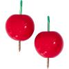ban.do Cute Hooks for Wall, Sculptural Decorative Hooks for Hanging, 3D Fruit Unique Wall Hanger for Jewelry/Keys, Cherry