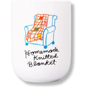 ban.do Fruity Scented Decorative Candle, Cute and Aesthetic Vintage Inspired Candle, Homemade Knitted Blanket