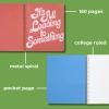 ban.do Floral Large Spiral Notebook, 11″ x 9″ with Pockets and 160 College Ruled Pages, Only the Good Stuff
