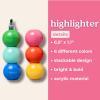 ban.do Multicolor Stacking Highlighter Set of 6 Shaped Colored Highlighters Assorted Ink Colors (Shapes)