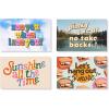 ban.do Postcard Book, Set of 24 Postcards with 12 Different Designs Stationery Booklet, Assorted