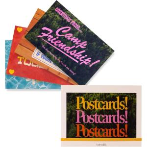 ban.do Postcard Book, Set of 24 Postcards with 12 Different Designs Stationery Booklet, Assorted