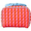 ban.do Large Toiletry Bag for Traveling, Spacious Suitcase Organizer for Makeup/Cosmetics with Pockets, Zippers, Quilted Exterior, Stripes
