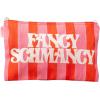 ban.do Travel Bags Carryall Trio, Cotton Bag Set, Zipper Pouch Set, 3 Zip Pouches for Pencils, Toiletries, or Accessories (Fancy Shmancy)